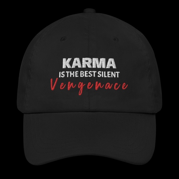 NWT - Multiple Hats - Karma Is The Best Silent Vengeance Embroidered Snapback - Picture 5 of 12